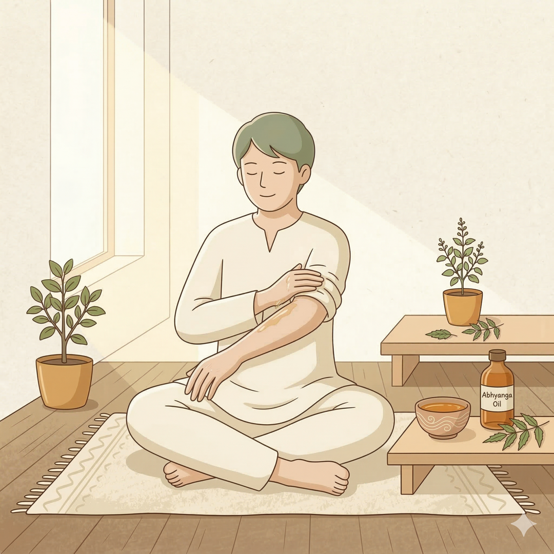 Self-Massage (Abhyanga)